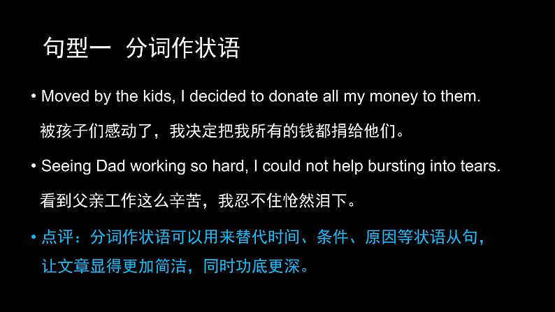 中考写作提分句型课件第2页