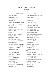 专题02 词组（知识梳理+专题过关）-2022-2023学年九年级英语上学期期中考点大串讲（人教版） (2)