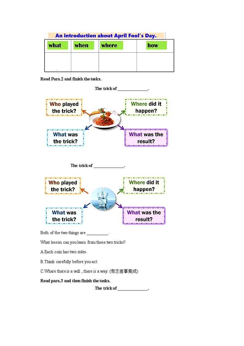 Unit 12 Life is full of the unexpected.SectionB2a-2e 课件+导学案+素材03