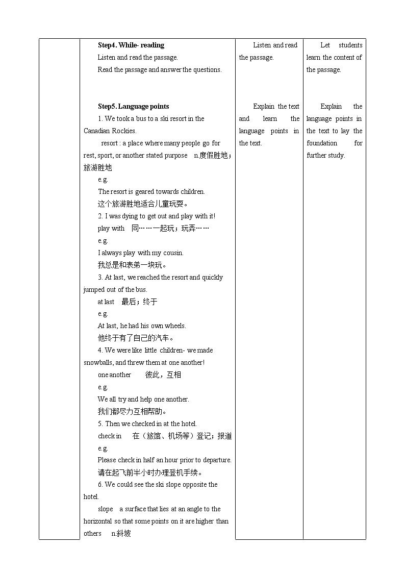 Module 3 Unit 5 Sport Period 1 Reading I 教案第2頁