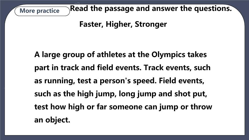 Module 3 Unit 5 Sport Period 4 More?practice?& Culture?corner第6頁(yè)