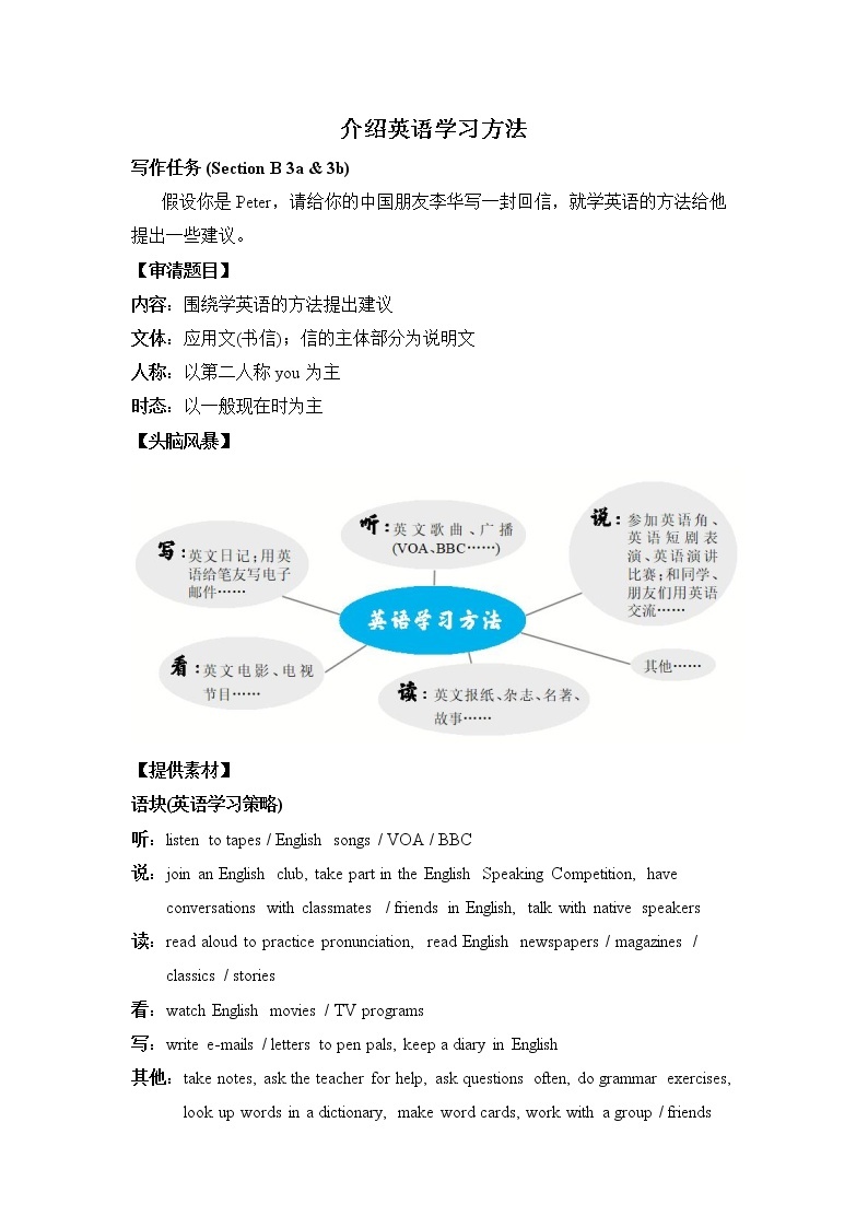 新目标九年级 英语 Unit 1 PPT课件+教案+导学案+单元试卷+素材01