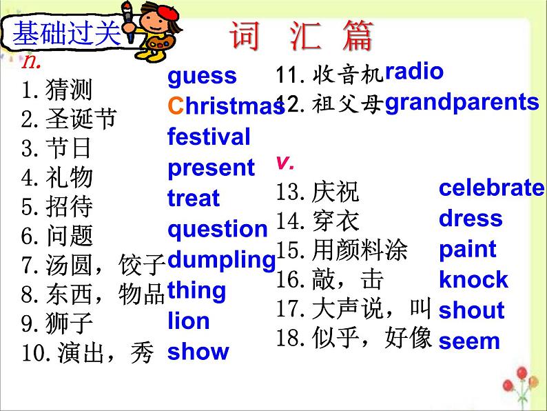 Unit5 Let 's celebrate Revision课件 译林英语七年级上册第6页