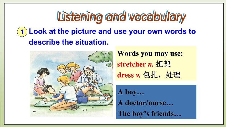 Module 5 Look after yourself Unit 1 We'd better get you to hospital 课件+音频+练习06