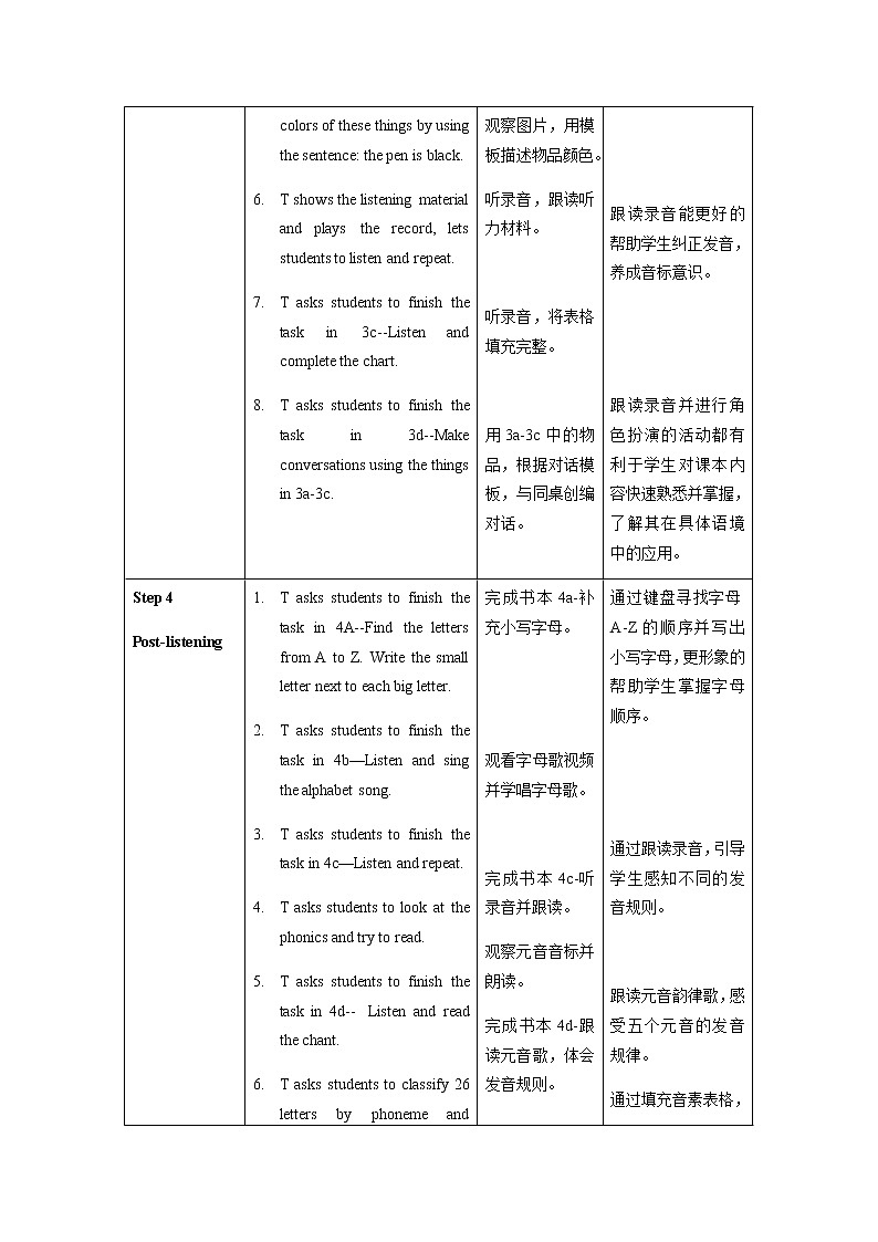 Starter Unit3 第2课时 (3a-4d) 教案-七年级英语上册同步备课系列(人教新目标Go For It)第3页