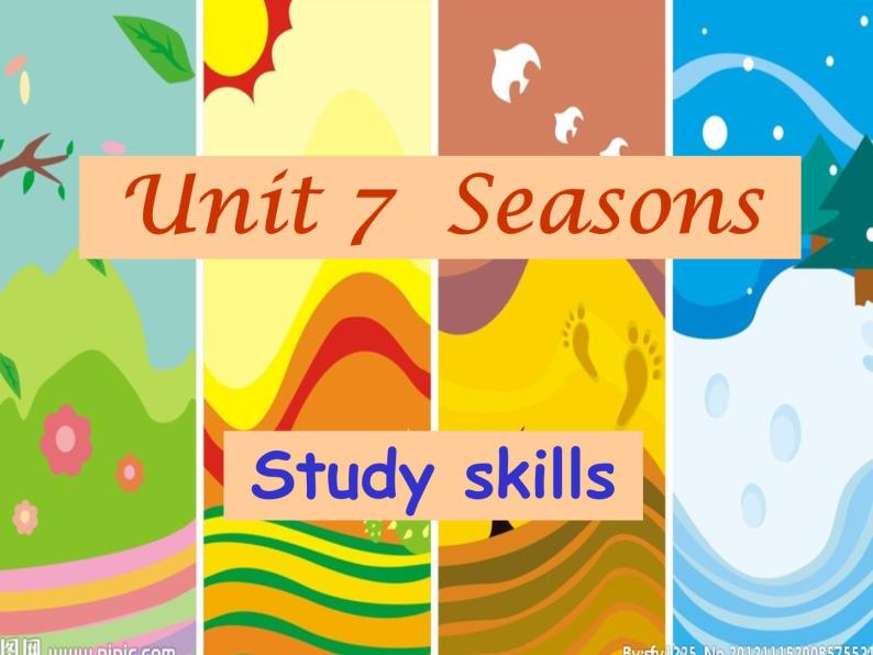 Unit7 Seasons Study skills课件 译林版英语八年级上册01