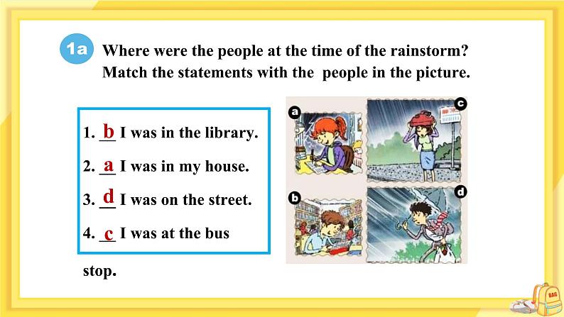 Unit 5 What were you doing when the rainstorm came?(第1课时)课件+教案07