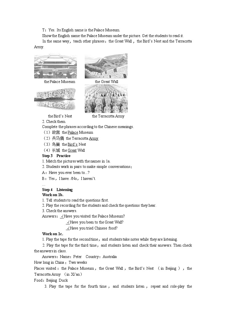 Unit 9 Have you ever been to a museum?(第3课时) 课件+教案02