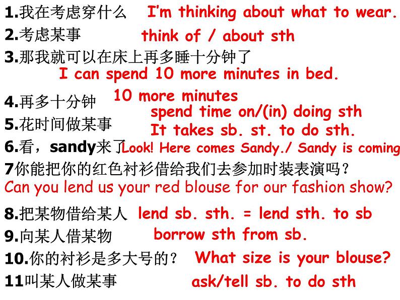 Unit8 Fashion Revision课件 译林版英语七年级上册08