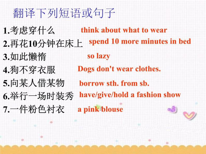 Unit8 Fashion Reading1课件 译林版英语七年级上册06