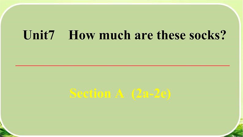 Unit 7 Section A 2a-2e 课件 2022-2023学年人教版英语七年级上册01