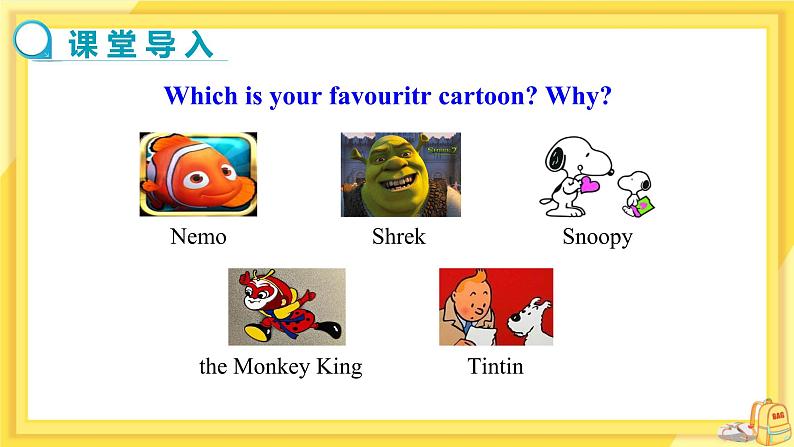 Module 5 Cartoons Unit 3 Language in use(课件+教案+练习)04