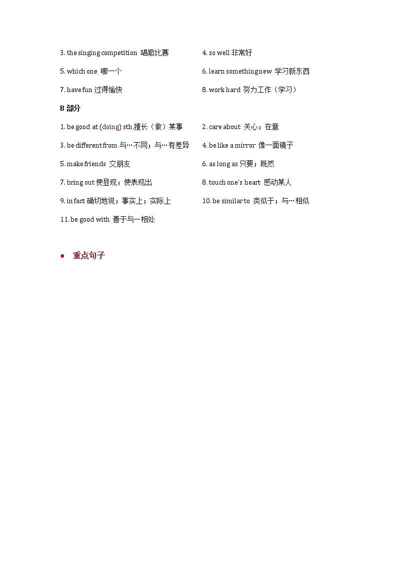 Unit 3 知识点归纳总结(期末复习) 最全面人教版八年级上册英语第2页