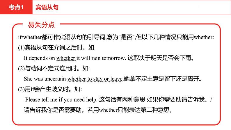 中考总复习英语(安徽)第二部分专题十二 复合句课件第6页