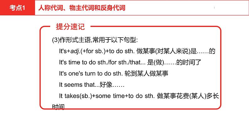 中考总复习英语(河南)第二部分·专题三·代词课件第7页