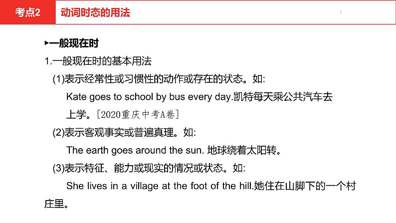 中考总复习英语(河南). 第二部分·专题九·动词的时态课件PPT06