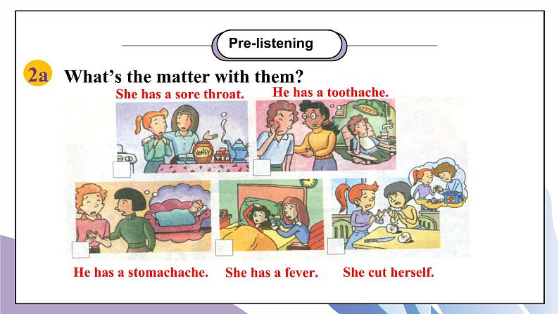 unit1 What's the matter Section A (2a-2d) 课件+教案+音视频素材08