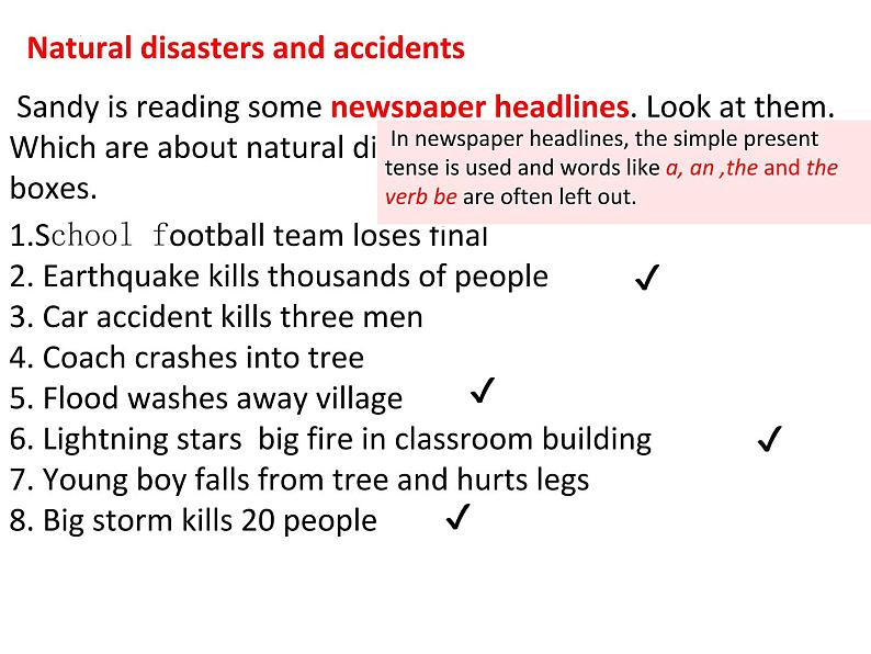 Unit8 Natural disasters welcome to the unit 课件2022-2023学年牛津译林版英语八年级上册第4页