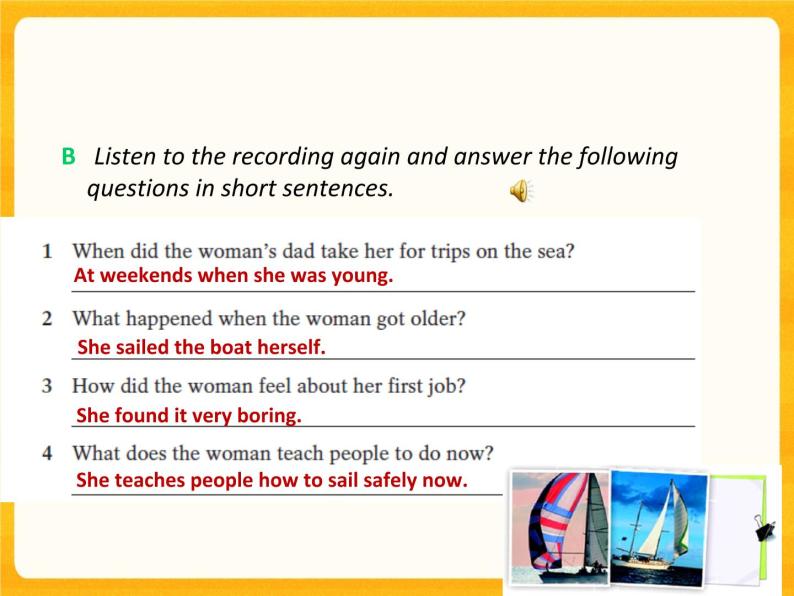 Unit 8 From hobby to career-Period Listening More practice Culture corner 课件05