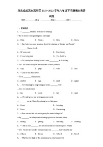 湖北省武汉市汉阳区2021-2022学年八年级下学期期末英语试题(含答案)