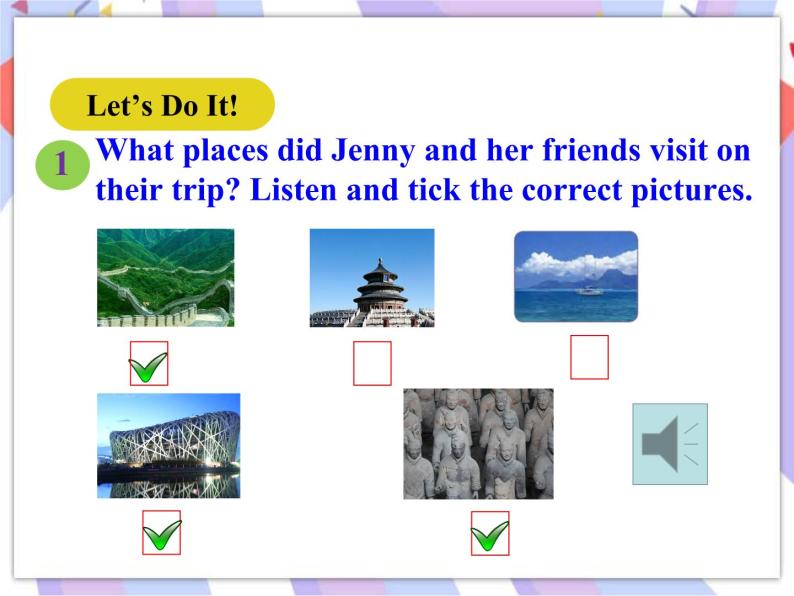 Unit 1 A Trip to the Silk Road  Lesson 6 Jenny’s Diary 课件＋音频07