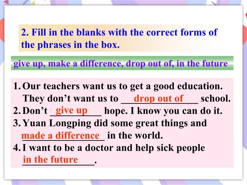 Unit 3 School Life Lesson 15  Making a Difference 课件＋音频07