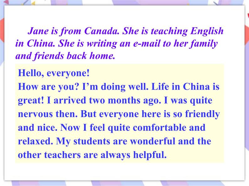 Unit 3 School Life Lesson 18  Teaching in China 课件＋音频05