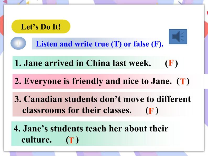 Unit 3 School Life Lesson 18  Teaching in China 课件＋音频08