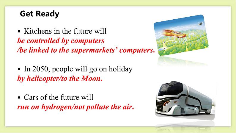 Unit 8 Life in the future Period 1 Reading I 课件+导学案+教学设计06