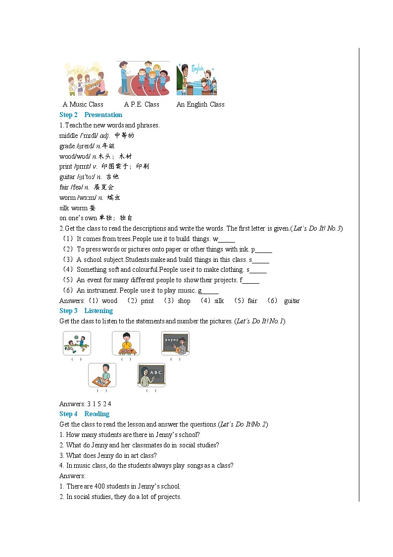 Lesson 14 Jenny’s School Life(课件PPT+教案+练习)02