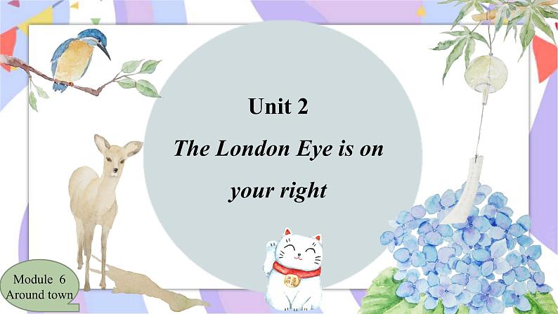 Module 6 Around town. Unit2 The London Eye is on your right. 课件01