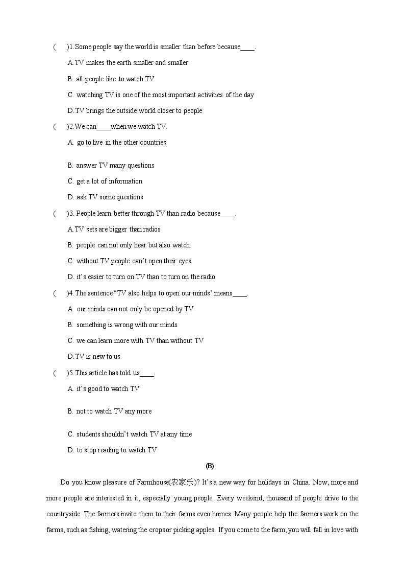 Unit 6Toipc 2 复习课件+复习检测 + 语法练习03