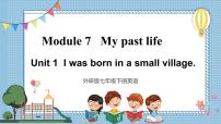 外研版 (新标准)Unit 1 I was born in a small village.图片课件ppt