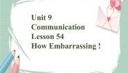 冀教版九年级下册Lesson 54 How Embarrassing!精品备课课件ppt
