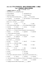 Unit 12【刷速度】(模块过关检测练)-2022-2023学年九年级英语全一册单元模块满分必刷题（人教版）