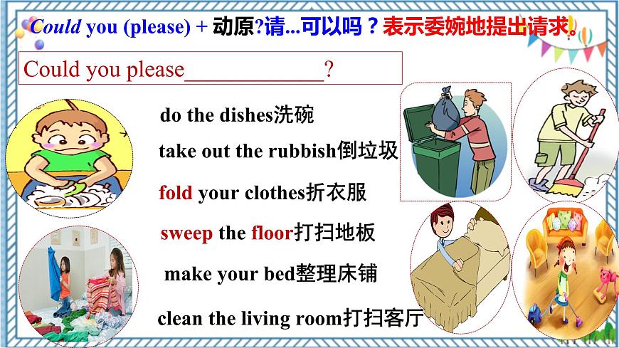 Unit3Could you please clean your room.SectionA1a-2d(課件+音頻+素材)第6頁