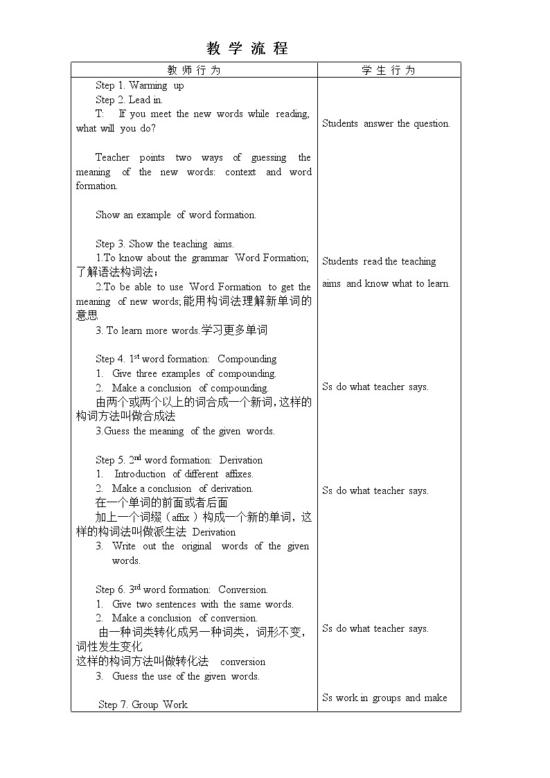 9年级英语人教全一册 初中英语语法--构词法 教案第2页