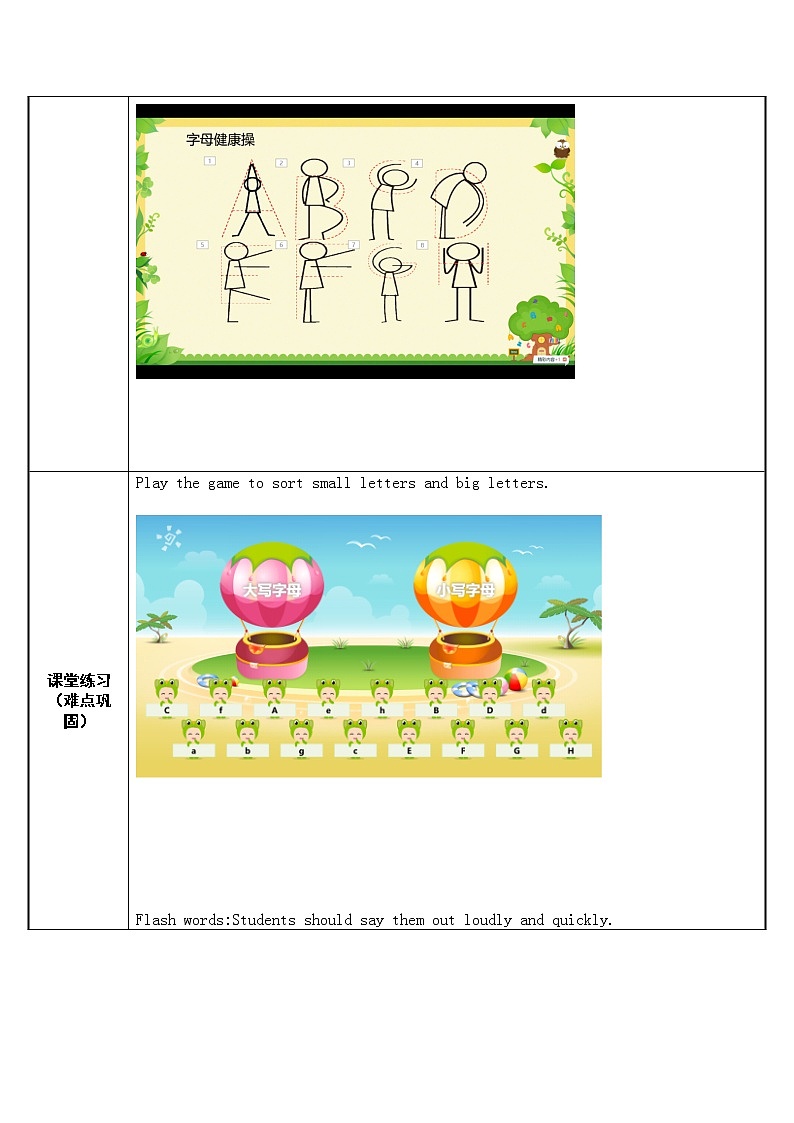 七年级上册英语 Aa-Hh的正确发音和书写 教案第2页