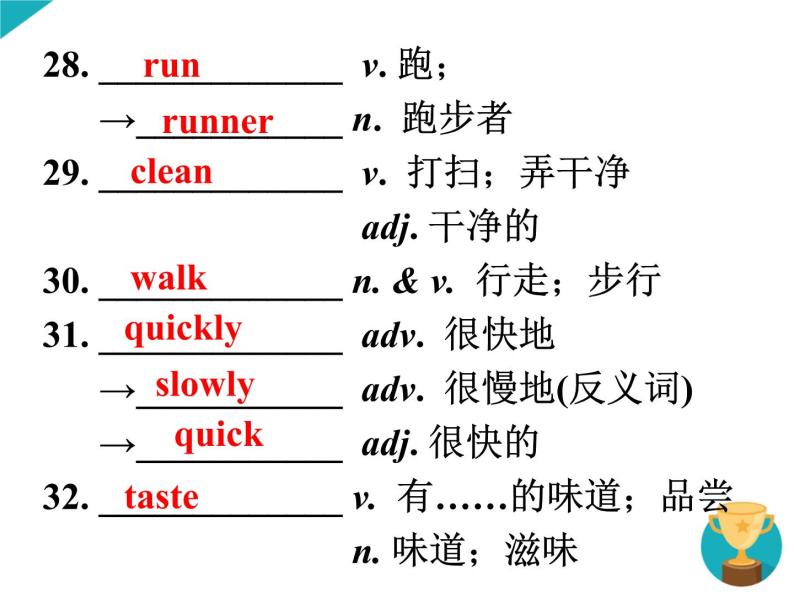 七年级英语（人教新目标）下册  Units 1-3  期末复习课件07