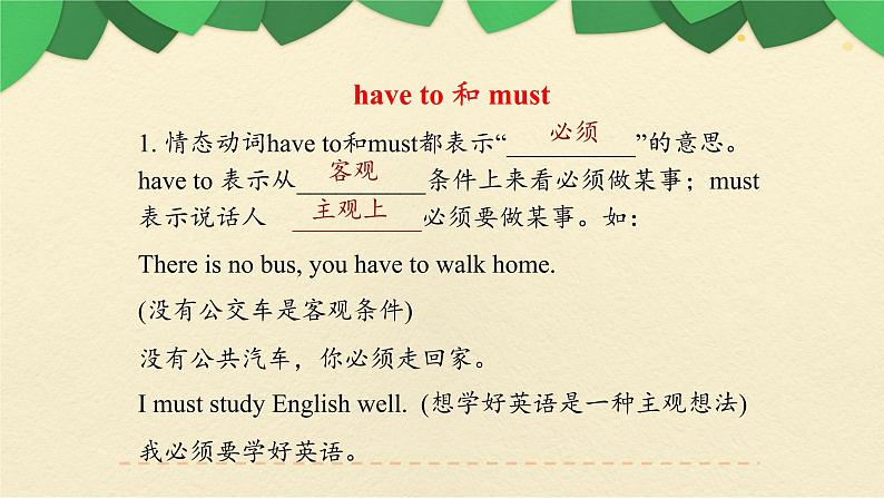 七年级英语(人教新目标)下册 时态 期末复习课件04