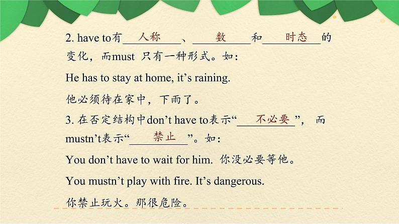 七年级英语(人教新目标)下册 时态 期末复习课件05