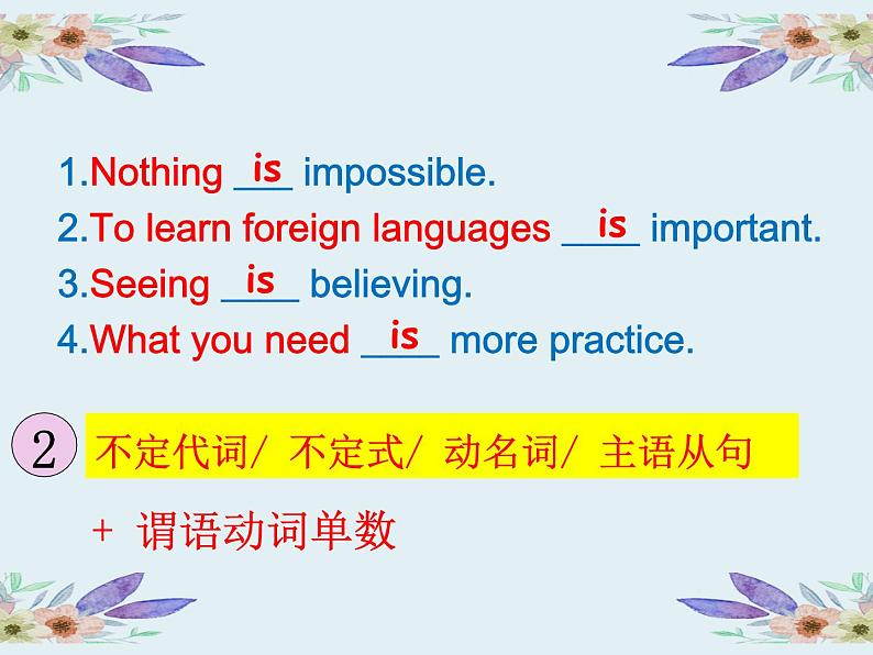 九年级英语(人教新目标)全一册 主谓一致 复习课件第4页