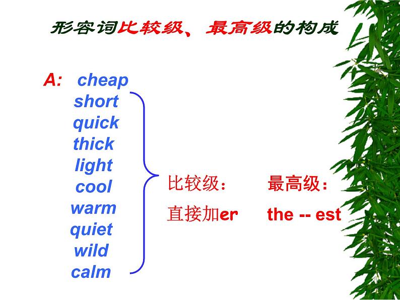 九年级英语(人教新目标)全一册 形容词和副词的比较级和最高级 复习课件第8页