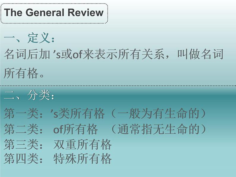 中考英语(人教新目标) 名词所有格 复习课件第6页