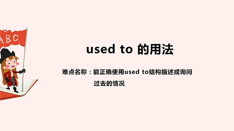 中考复习人教版 used to 的用法 课件第1页