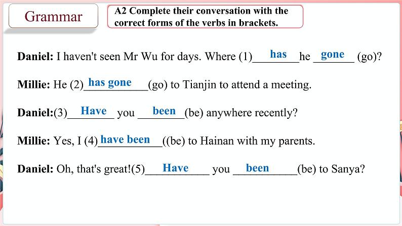 Unit 2 第3课时 Grammar:现在完成时(二)(课件)牛津译林版八年级英语下册第8页