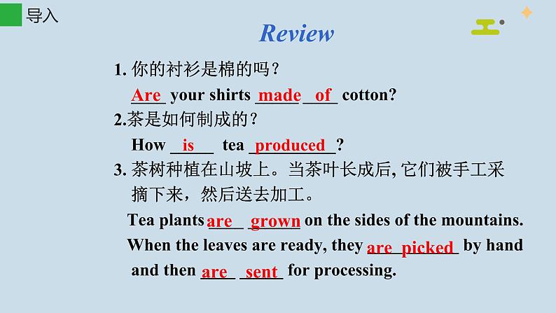中考复习人教版 一般现在时的被动语态 课件第3页