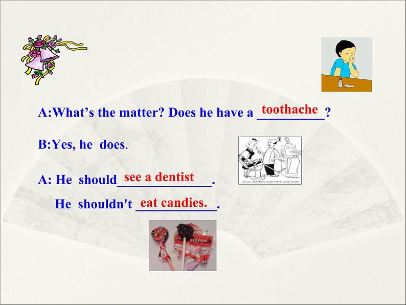 八年级英语人教版下册 Unit 1 What 's the matter. Section B 课件第3页