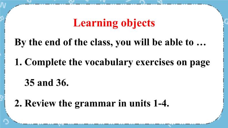 Revision module AVocabulary and grammar课件02