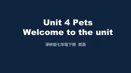 译林版英语7下 Unit 8-1 PPT课件